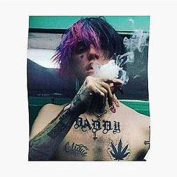 Lil Peep Posters - Lil Peep Partying Smoking Aesthetic Poster
