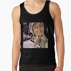 Lil Peep Tank Tops - Lil Peep Smiling Tank Top