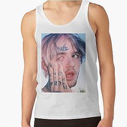 Lil Peep Tank Tops - Lil Peep Background Tank Top