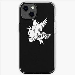 Lil Peep Cases - Lil Peep Cry Baby Bird holding Banner iPhone Soft Case