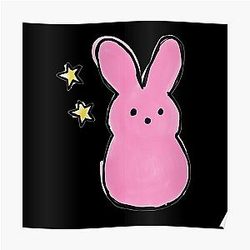Lil Peep Posters - Lil Peep Bunny Merchandise Poster