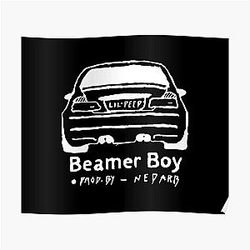 Lil Peep Posters - Lil Peep Beamer Boy Car Poster