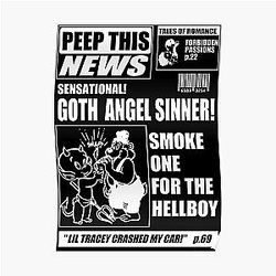 Lil Peep Posters - Lil Peep Style Alien News Poster