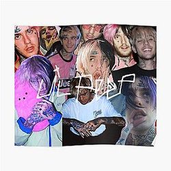 Lil Peep Posters - Lil Peep Life In Images Poster