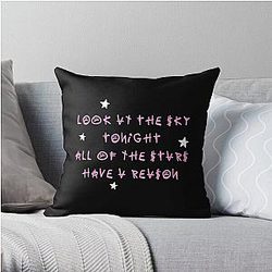 Lil Peep Pillows Cover - Lil Peep Star Shopping Lyrics Handwritten Throw Pillow Cover