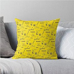 Lil Peep Pillows Cover - Lil Peep Tattoos Yellow Throw Pillow Cover