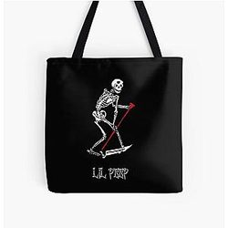 Lil Peep Bags - Lil Peep Skeleton design All Over Print Tote Bag