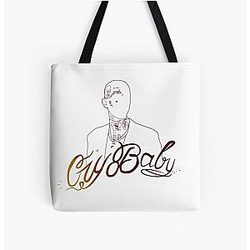 Lil Peep Bags - Lil Peep Crybaby Music All Over Print Tote Bag
