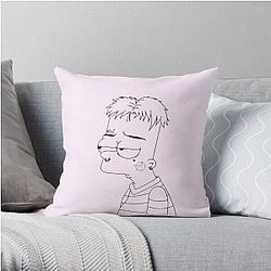 Lil Peep Pillows Cover - BART LIL PEEP Throw Pillow Cover