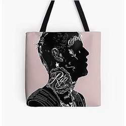 Lil Peep Bags - Lil Peep All Over Print Tote Bag
