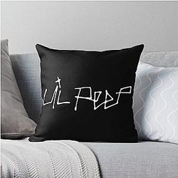 Lil Peep Pillows Cover - Lil Peep logo Throw Pillow Cover