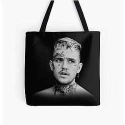 Lil Peep Bags - lil Peep All Over Print Tote Bag