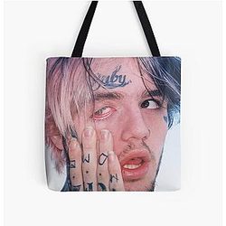 Lil Peep Bags - Lil Peep Background All Over Print Tote Bag