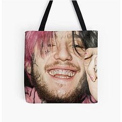 Lil Peep Bags - Lil Peep All Over Print Tote Bag