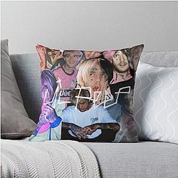Lil Peep Pillows Cover - Lil Peep Life In Images Throw Pillow Cover