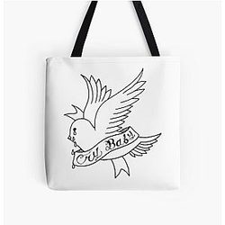 Lil Peep Bags - Bird Cry Lil Peep All Over Print Tote Bag