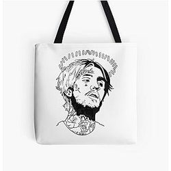 Lil Peep Bags - Draw Lil Peep All Over Print Tote Bag