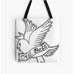 Lil Peep Bags - Cry Baby Lil Peep logo All Over Print Tote Bag