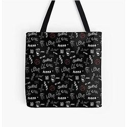 Lil Peep Bags - Lil Peep Tattoos All Over Print Tote Bag