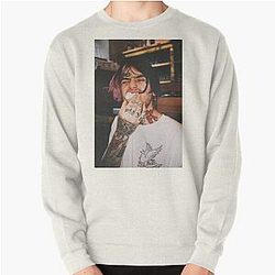 Lil Peep Sweatshirts - Lil Peep aesthetic portrait  Pullover Sweatshirt