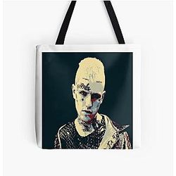 Lil Peep Bags - Stylish print color Lil Peep All Over Print Tote Bag