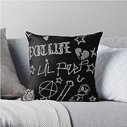 Lil Peep Pillows Cover - Lil Peep Tattoo Pack Compilation Design #2 Throw Pillow Cover