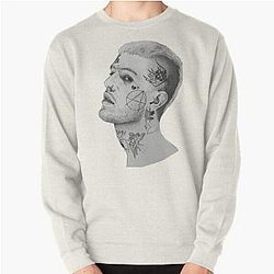 Lil Peep Sweatshirts - Lip Draw Lil Peep Pullover Sweatshirt