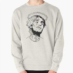 Lil Peep Sweatshirts - Draw Lil Peep Pullover Sweatshirt