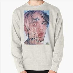 Lil Peep Sweatshirts - Lil Peep Background Pullover Sweatshirt