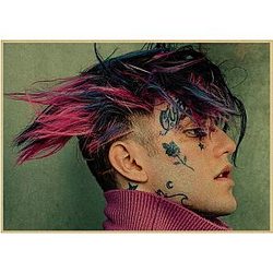 Lil Peep Posters - Rapper Star Lil Peep Wall Decor Retro Poster
