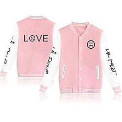 Lil Peep Jacktets - Rapper Singer Love Baseball Jacket