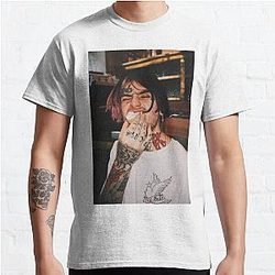 Lil Peep T-Shirts - Lil Peep aesthetic portrait  Classic T-Shirt