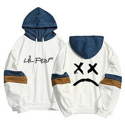 Lil Peep Hoodies - Lil Peep Spring Sad Face Pullover Hoodie