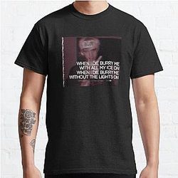 Lil Peep T-Shirts - Lil Peep Witchblades Lyrics Design Merch Classic T-Shirt