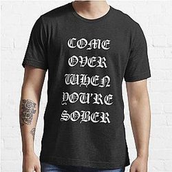 Lil Peep T-Shirts - LIL PEEP Come Over When You're Sober Essential T-Shirt