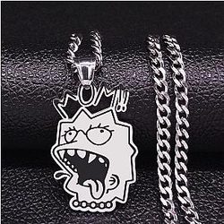 Dark Mom Stainless Steel Chain Necklace