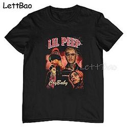 Lil Peep Rap Hip Hop Aesthetic New Design T-shirt