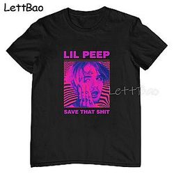 Lil Peep Rap Hip Hop Graphic Aesthetic T-shirt
