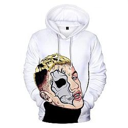 Lil Peep Hoodies - Lil Peep Demonic 3D Printing Graphic Pullover Hoodie