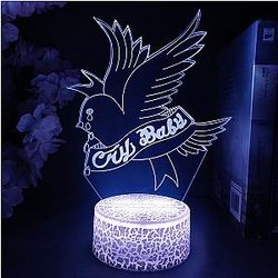 Lil Peep Lamp - Cute Acrylic Night Lamp RGB Flashing Gift Desktop Room Decor