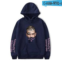 Lil Peep Hoodies - Lil Peep Black Rap Hiphop Pullover Hoodie