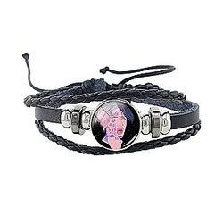 Lil Peep Bracelet - JWEIJIAO Lil Peep Black Leather bracelet
