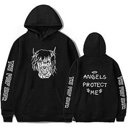 Lil Peep Hoodies - Lil Peep Angel Protect Me Pullover Hoodie
