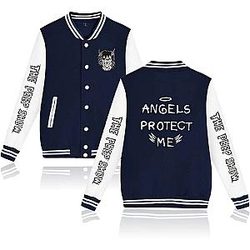 Lil Peep Jackets - Angel Protect Me Baseball Jacket