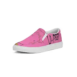 Lil Peep Printed Shoes - Canvas Lil Peep Fashion Pink Shoes