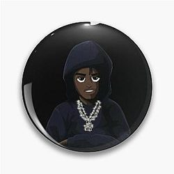 Lil Tjay Cartoon Hoodie Pin
