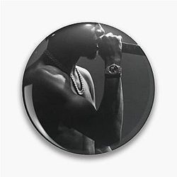 Lil Tjay Black White Classic Pin