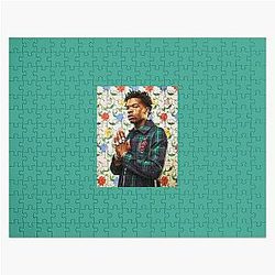 Day Gift for Rapper Lil Tjay Hiphop Gifts Music Fans Jigsaw Puzzle