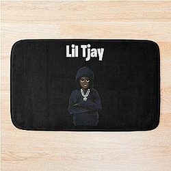 Lil Tjay Cartoon Hoodie Bath Mat