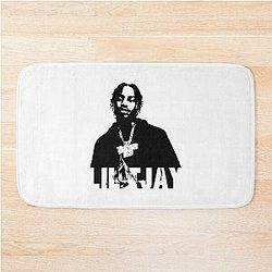 Lil Tjay rapper designs  Bath Mat